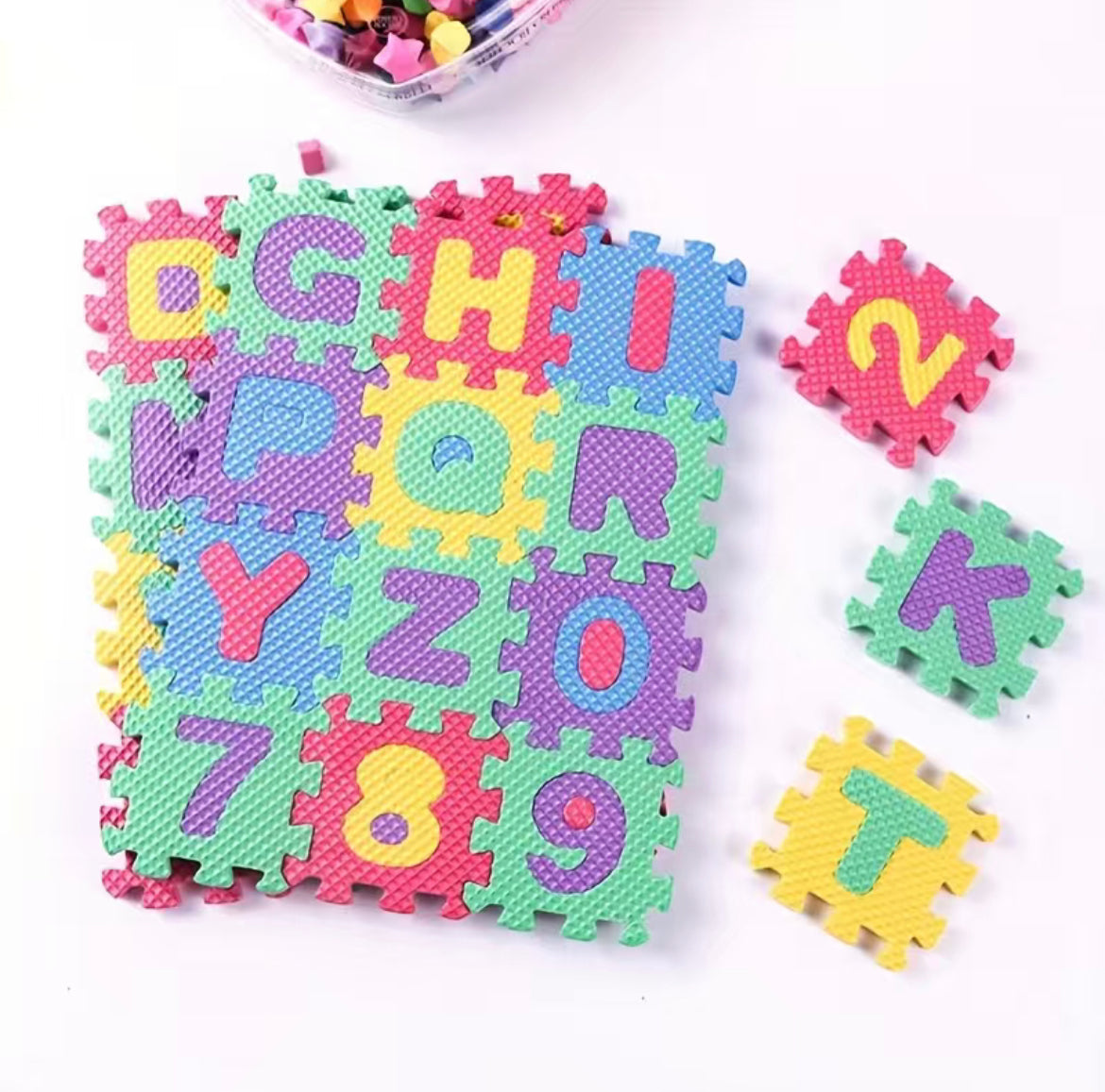 Mini alphabet & Numbers foam puzzle