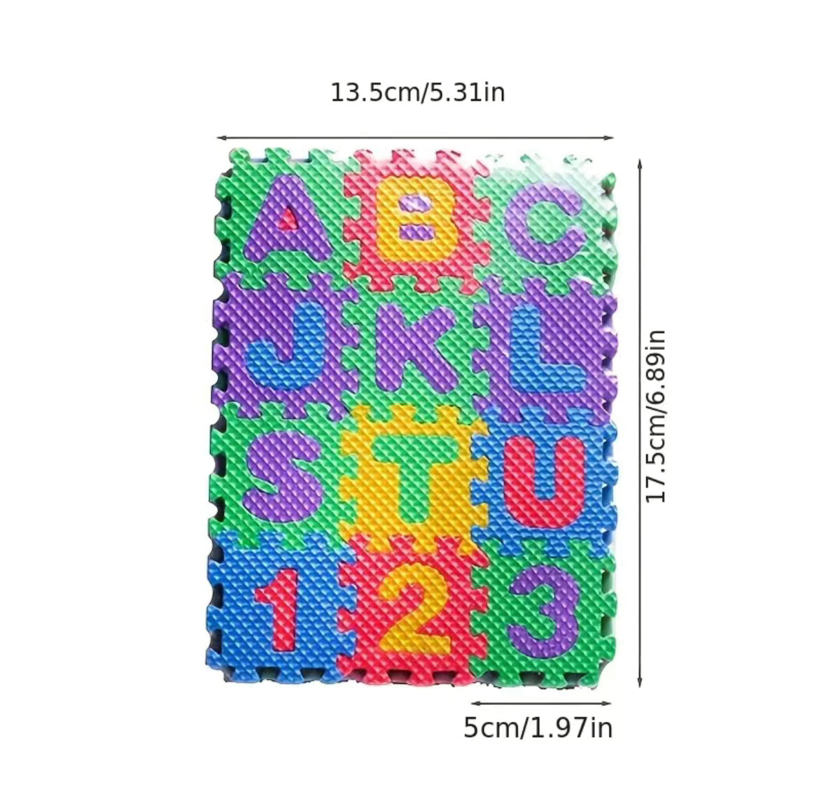 Mini alphabet & Numbers foam puzzle